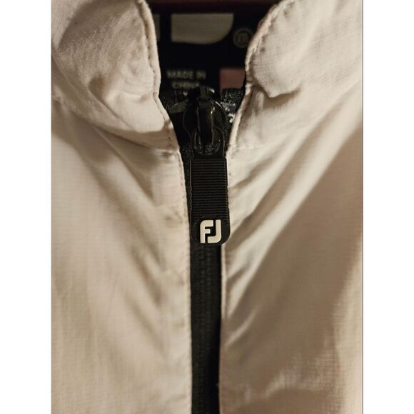 Vintage Men's Red/White FootJoy Half Zip Pullover - Picture 4 of 6